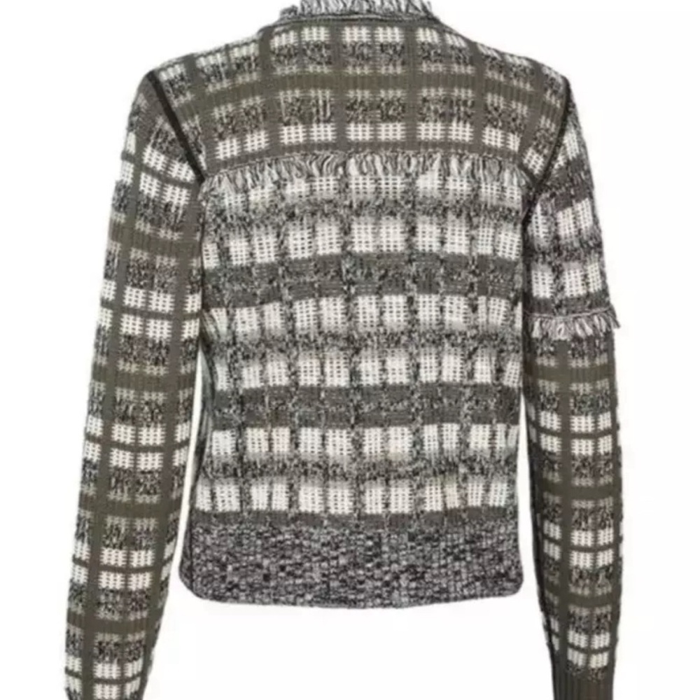 Cabi  Classic Cardigan #4097 Gray Brown White Size Large - Picture 3 of 10